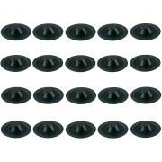 20x CACHE VIS PLASTIQUE NOIR CRUCIFORME T2 POZIDRIV CAPUCHON