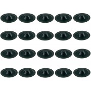 20x CACHE VIS PLASTIQUE NOIR CRUCIFORME T2 POZIDRIV CAPUCHON