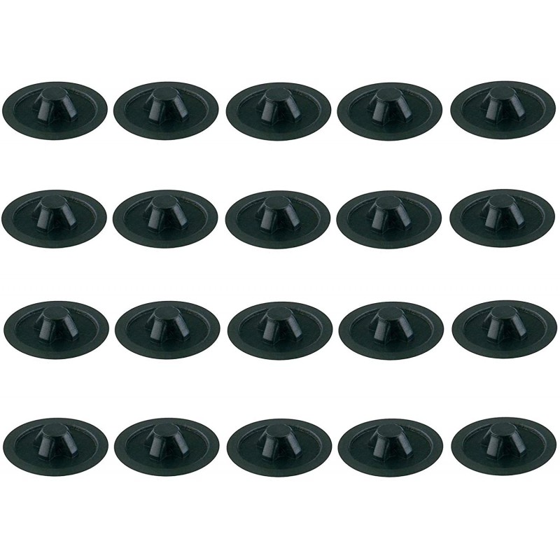 10X BOUCHON PLASTIQUE ROND BLANC NOIR CACHE VIS TROU CAPUCHON MEUBLE  PROTECTION