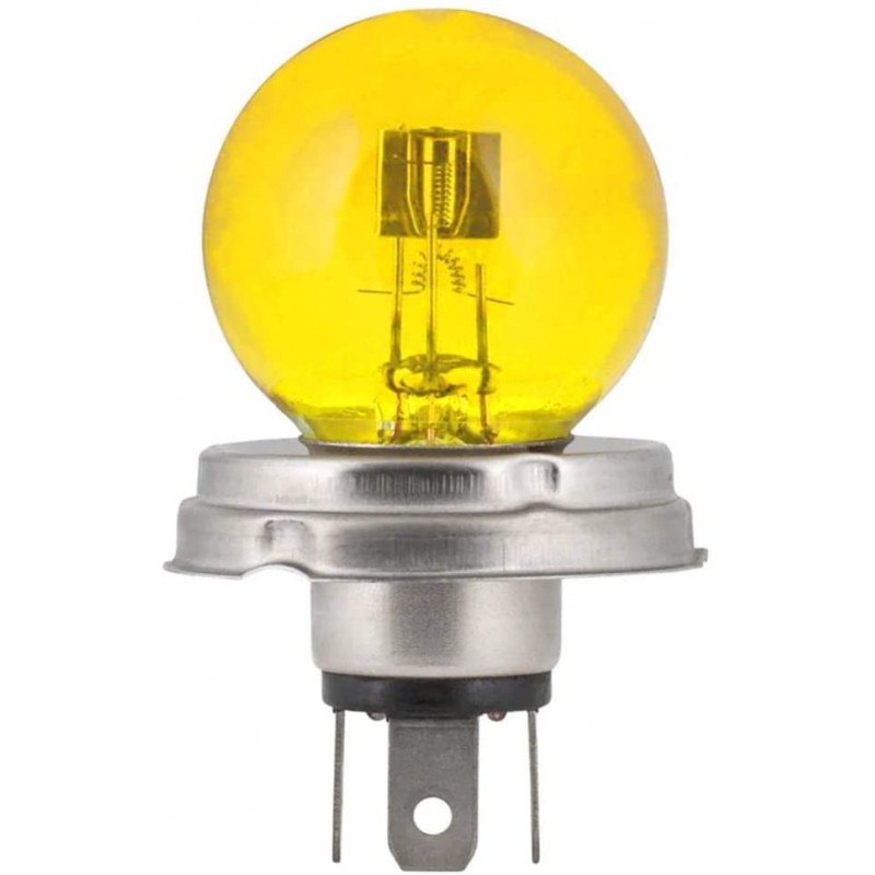 AMPOULE 12V 45/40W P45T R2 JAUNE PHARE LAMPE CODE VOITURE ANCIENNE VINTAGE  RETRO - CYCLINGCOLORS