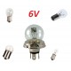 COFFRET AMPOULE 6V VOITURE MOTO ANCIENNE : P45T R2 + 21/5W BAY15D + 21W BA15S + 4W BA9S + 5W BA15S