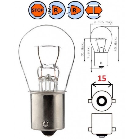 AMPOULE 6V 25W BA15S AUTO MOTO SCOOTER MOBYLETTE VINTAGE COLLECTION ANCIEN FEU STOP CLIGNOTANT ANTI-BROUILLARD