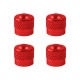 4x CAPUCHON DE VALVE SCHRADER ALUMINIUM ANTI-POUSSIERE ROUE JANTE VELO CYCLE MOTO AUTO