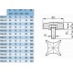 2x VIS A SERRAGE MANUEL RAPIDE TETE PLASTIQUE ACIER M5 M6 ECROU ETOILE BLOCAGE MANCHERON BRANCARD TONDEUSE TRACTEUR