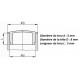 10X BOUCHON PLASTIQUE ROND NOIR 5mm x 8mm CACHE VIS TROU CAPUCHON MEUBLE PROTECTION