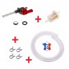 KIT ESSENCE PEUGEOT 103 : ROBINET ROUGE + COLLIER TUBE + DURITE + FILTRE A CARBURANT MOTO MOBYLETTE CYCLOMOTEUR MOTO