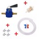 KIT ESSENCE UNIVERSEL : ROBINET 5MM 6MM BLEU + COLLIER + DURITE + FILTRE MOTO MOBYLETTE TONDEUSE TRACTEUR