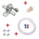 KIT ESSENCE UNIVERSEL : ROBINET FIXATION CADRE 8MM + COLLIER + DURITE + FILTRE MOTO MOBYLETTE CYCLOMOTEUR