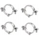 4x COLLIER DE SERRAGE 10MM A 50MM PAS DE VIS 7/150 FIXATION TUBE TUYAU PLOMBERIE CUIVRE CONNECTEUR RACCORD