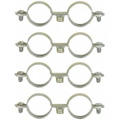 4x COLLIER DE SERRAGE DOUBLE 12MM A 28MM PAS DE VIS 7/150 FIXATION TUBE TUYAU PLOMBERIE CUIVRE CONNECTEUR RACCORD