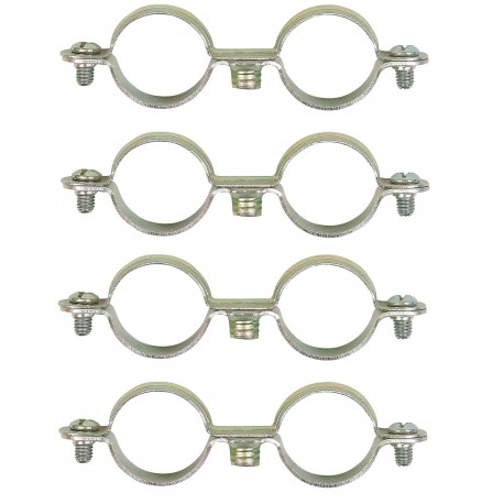 4x COLLIER DE SERRAGE DOUBLE 12MM A 28MM PAS DE VIS 7/150 FIXATION TUBE  TUYAU PLOMBERIE CUIVRE CONNECTEUR RACCORD - CYCLINGCOLORS