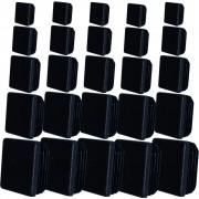 embout de chaise plastique noir Ø 16 mm lot de 8 pour tube