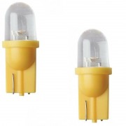 2x Ampoule 12V 5W T10 W2.1x9.5D LED W5W orange clignotant voiture moto scooter mobylette