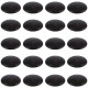 20x Cache vis plastique noir Ø12mm plat torx capuchon hexalobulaire TX AW20