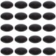 20x Cache vis plastique noir Ø12mm plat torx capuchon hexalobulaire TX AW20