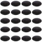 20x Cache vis plastique noir Ø12mm plat torx capuchon hexalobulaire TX AW20