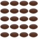 20x Cache vis plastique marron chêne foncé Ø12mm plat torx capuchon hexalobulaire TX AW20