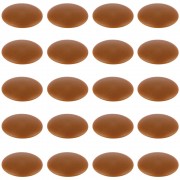 20x Cache vis plastique marron clair hêtre mélèze Ø12mm plat torx capuchon hexalobulaire TX AW20