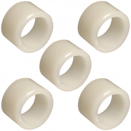 5x entretoise lisse plastique nylon 6.6 vis rondelle axe roulement guidage tube