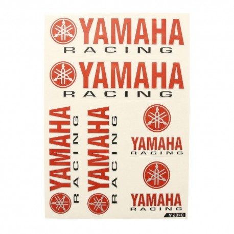 Autocollant sticker YAMAHA planche 22x33cm assortiment