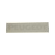 Autocollant sticker PEUGEOT 19x150mm BLANC SELLE CAROSSERIE