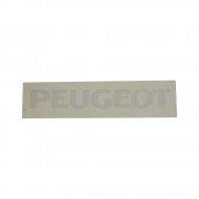 Autocollant sticker PEUGEOT 19x150mm BLANC SELLE CAROSSERIE
