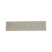 Autocollant sticker PEUGEOT 19x150mm BLANC SELLE CAROSSERIE