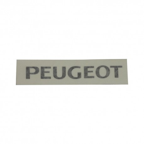 Autocollant sticker PEUGEOT 19x150mm NOIR SELLE CAROSSERIE