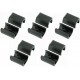 10x EMBOUT TUBE PATIN DE MEUBLE RECTANGULAIRE 8MM 10MM 14MM 16MM 18MM 20MM GUIDE PLASTIQUE CHAISE PROTECTION NOIR