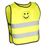 Gilet jaune fluo réfléchissant avec élastique enfant junior EN1150 chasuble