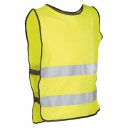 Gilet jaune fluo réfléchissant avec élastique adulte unisexe EN1150 chasuble