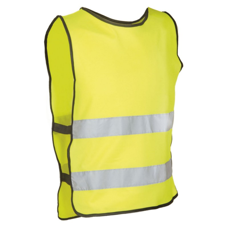 Gilet/veste securite jaune fluo velo avec bande reflechissant et housse  enfant en 1150 - Vestes de sport à la Fnac