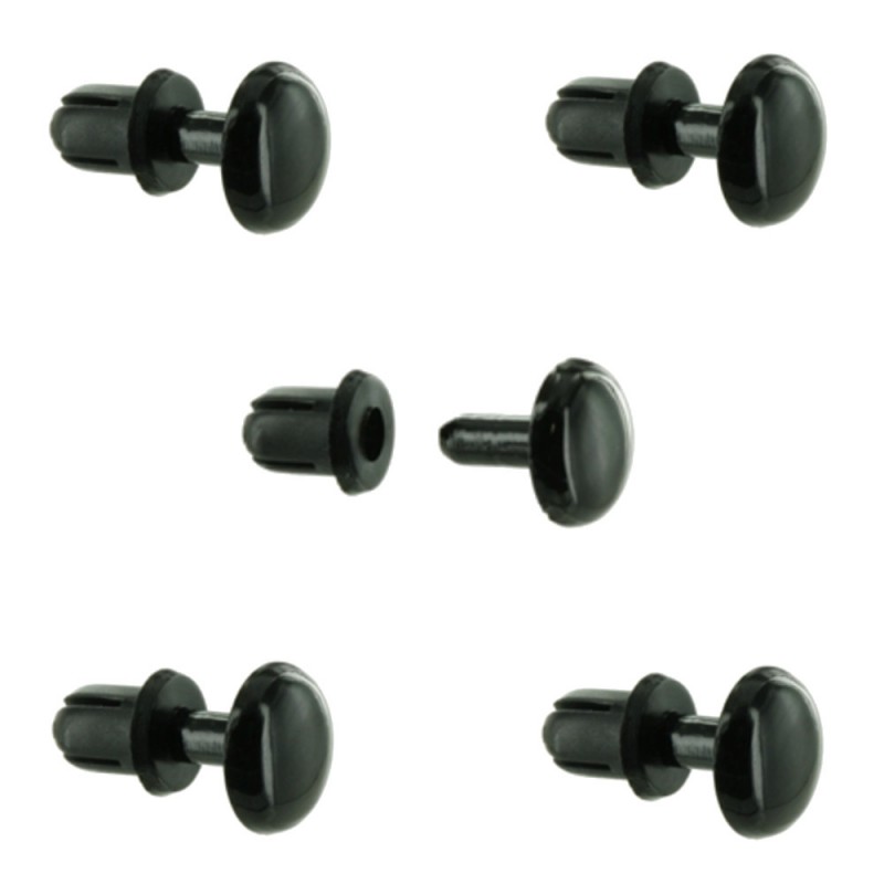 5x Rivet clip garniture voiture moto cyclo quad agrafe à expansion plastique  - CYCLINGCOLORS