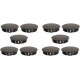 10x BOUCHONS PLASTIQUE ROND NOIR CACHE TROU BOITIER MEUBLE ALESAGE