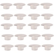 20x CACHE VIS 6 PANS CREUX M6 BLANC CAPUCHON ECROU PROTECTION MEUBLE TETE 6MM PLASTIQUE