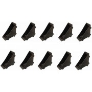 10x PROTÈGE ANGLE COIN PLASTIQUE EMBOUT TABLE CHAISE PLATEAU ÉTAGÈRE NOIR BORD BOUCHON CAPUCHON