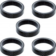 5x Entretoise direction potence velo 1 1/8" 28.6mm carbone cale ergonomique 5mm guidon vtt route ville