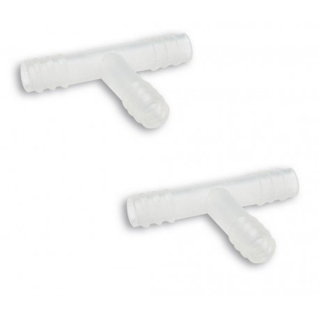 2x Raccord de durite en T 6mm 8mm connecteur tube tuyau essence carburant huile air
