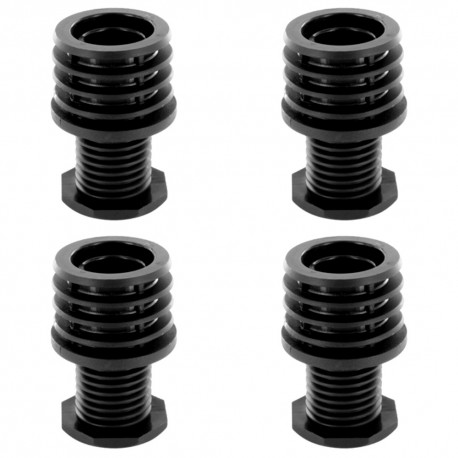 10x embout de tube rond rentrant 7 - 8mm pied chaise meuble patin