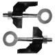 2x tendeur de chaine M6 vélo hollandais gazelle 65mm ajusteur tension à vis épaisseur cadre 7.5mm