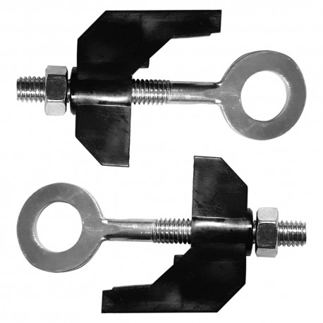 2x tendeur de chaine vélo gazelle 65mm ajusteur tension à vis épaisseur cadre 7.5mm
