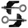 2x tendeur de chaine M6 vélo hollandais gazelle 65mm ajusteur tension à vis épaisseur cadre 7.5mm