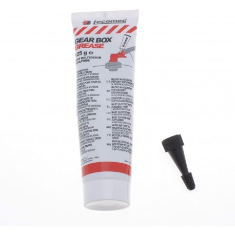 TUBE DE GRAISSE 125G POUR RENVOI D'ANGLE DE DEBROUSSAILLEUSE BISULFURE MOLYBDÈNE ENGRENAGE CONIQUE