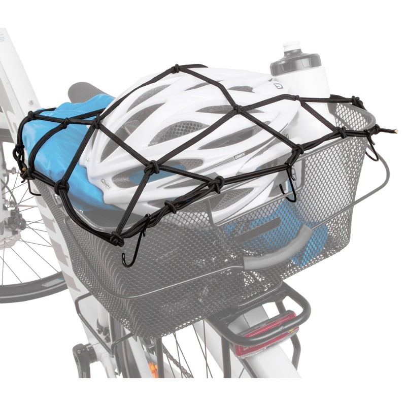 Filet de transport pour porte bagage vélo avec crochet ville vtt