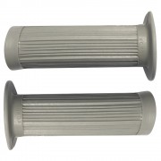 Poignée revêtement gris type MAGURA 22mm 24mm 100mm cyclo mobylette moto (paire)