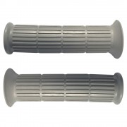 Poignée revêtement gris 22mm 24mm 130mm cyclo mobylette scooter moto (paire)