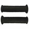Poignée revêtement noir 22mm 24mm 130mm cyclo mobylette scooter moto (paire)