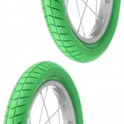 2x Pneu vert 14 x 2.00" (50-254) lisse ORTEM VENOM vélo enfant junior mixte route chemin