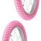 2x Pneu rose 16 x 2.00" (50-305) lisse ORTEM VENOM vélo enfant junior mixte route chemin