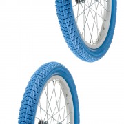 2x Pneu bleu 18 x 2.00" (50-355) slick ORTEM vélo enfant junior mixte route chemin